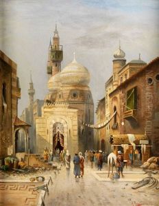 Eingang Einer Moschee In Kairo