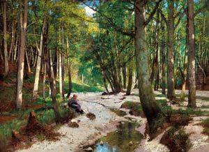 On The Bang Of The Brook by Adolf Kaufmann