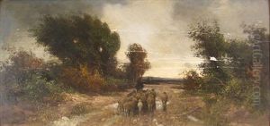 Shepherd With Flock Shepherd With Flock