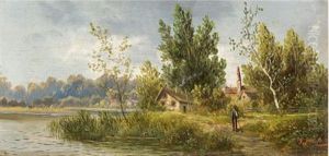 Motiv Bei Eisgut by Adolf Kaufmann