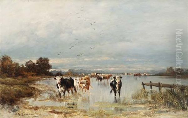 Seenlandschaft Mit Kuhen - view 1