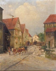 Dorfstrase In Salmunster (saalmunster)