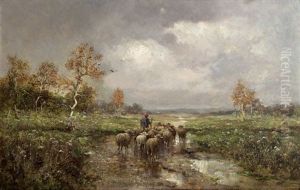 Schafer Mit Herde