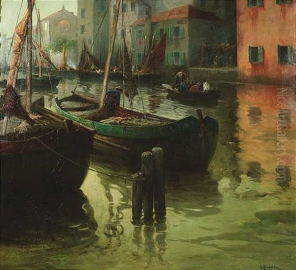 Fischerboote Bei Burano Venezia - view 1