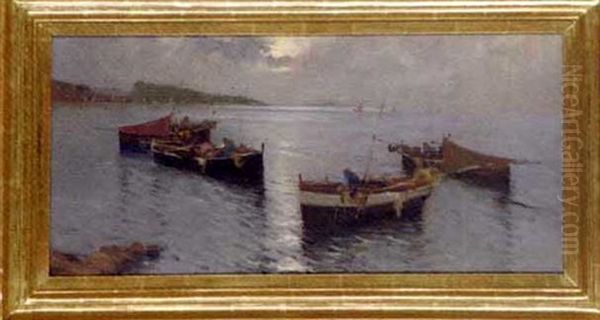 Fishing Boats In The Bay Of Naples - view 1
