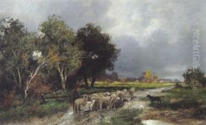 Schafherde Am Heimweg Schafherde Am Heimweg