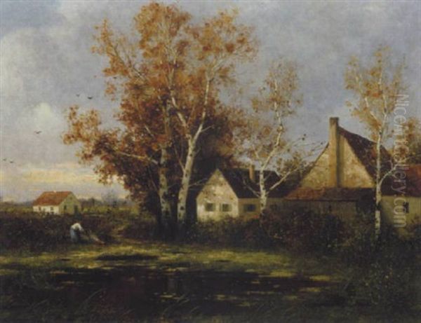 Bauerngehoft Im Herbst - view 1