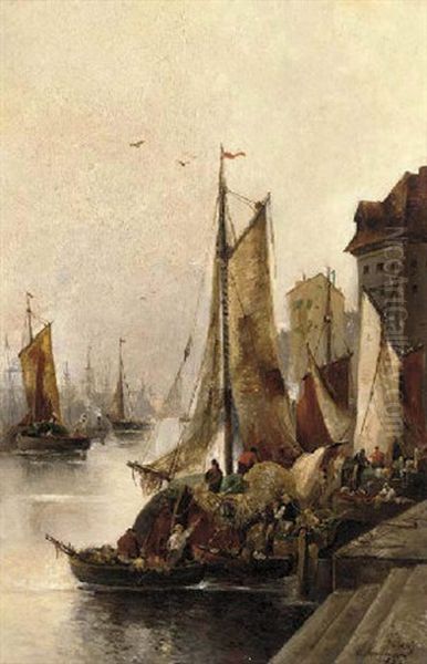 Fishing Boats In The Harbour - view 1