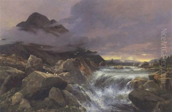 Landschaft Mit Wasserfall - view 1