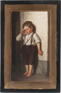 The Naughty Boy by Josef Anton Bauer