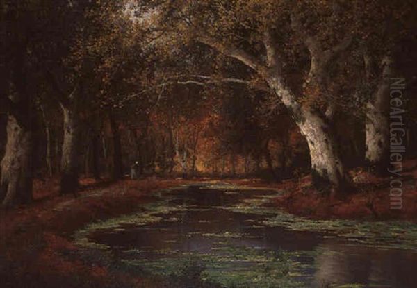 Herbstlandschaft Mit Figuraler Staffage - view 1