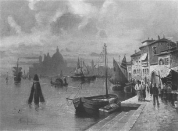 Venezianische Ansicht Zur Abendzeit - view 1