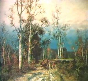 Begegnung Auf Dem Heimweg by Adolf Kaufmann