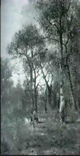 Figures In A Forest, Fontainebleu - view 1