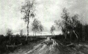 Along The Country Lane by Adolf Kaufmann