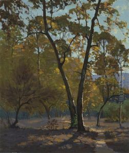Autumnal Grove by Ferdinand Kaufmann