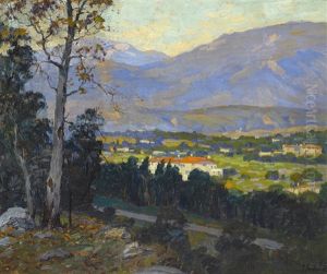 Late Afternoon, La Canada Valley From Flint Ridge Drive, Pasadena