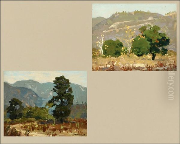 San Gabriel Valley Landscapes (2 Works, 1 Sgd.) - view 1