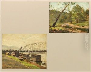 Monogahela River Wharf, Pittsburgh, Pa (+ Lowry's Run Near Pgh, Pa; 2 Works)