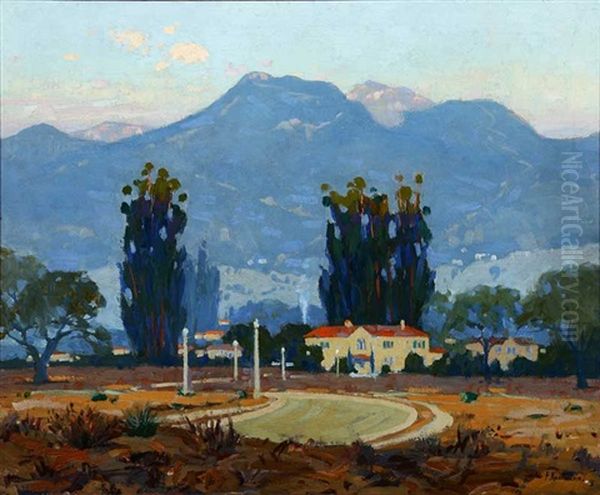 Landscape - Early Morning - San Gabriel Mountains - Pasadena, Calif - view 1
