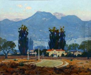 Landscape - Early Morning - San Gabriel Mountains - Pasadena, Calif