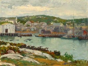 Cloudy Day - Rockport Harbor, Cape-ann, Ma