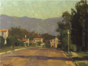 Street Scene Pasadena by Ferdinand Kaufmann