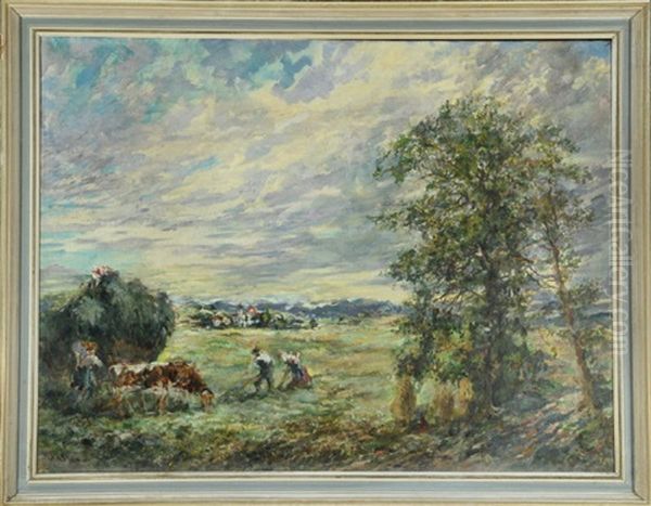 Bauern Bei Der Heuernte Im Chiemgau - view 1