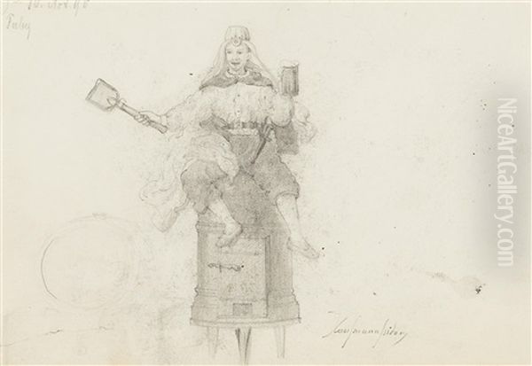 A Juggler Seated On A Stove - view 1