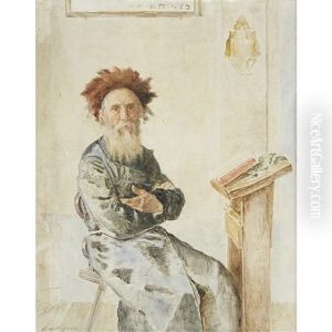 In The Synagogue by Isidor Kaufmann