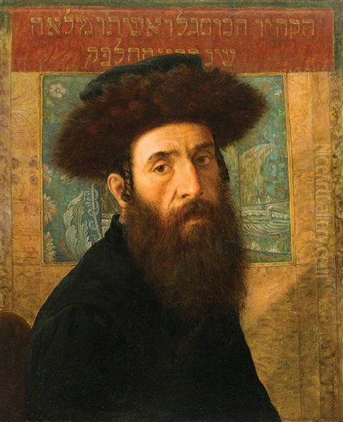 Portrait Of A Hassidic Rabbi - view 1