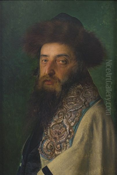 Portrait Of Hassid With Shtreimel And Tallit - view 1