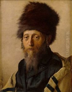 Portrait Of A Man In A Shtreimel by Isidor Kaufmann