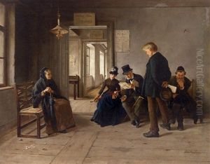 Im Wartezimmer Des Bezirksgerichtes by Isidor Kaufmann