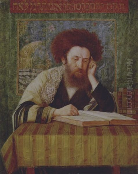 Rabbi Studying - view 1