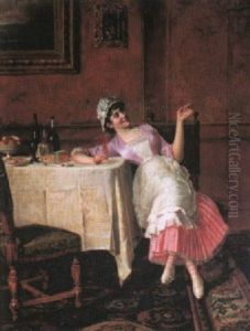 When The Master's Away by Isidor Kaufmann