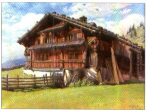 Bauernhaus In Unterschachen by Joseph Klemens Kaufmann