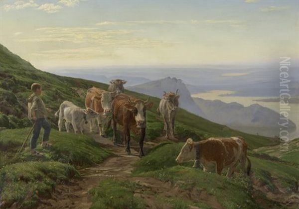 Kuhe Auf Der Klewenalb Am Vierwaldstattersee - view 1