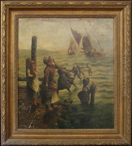 Rare 19th Century Oil Painting by Karl Kaufmann