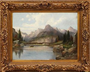 Lake Landscape With Mountains