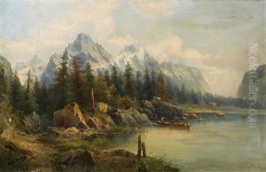 Alpine Landscape by Karl Kaufmann