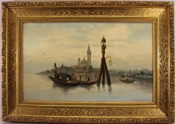 Gondolas In Venice - view 1