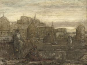 On The Roofs Of Cairo by Marius Bauer