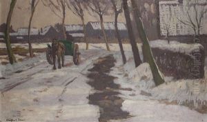 Winter Auf Der Alten Worringer Strase by August Kaul