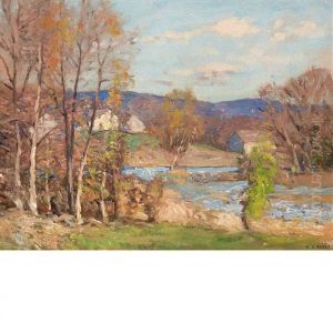 Autumn Landscape, New England by William Jurian Kaula