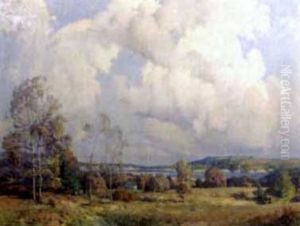 A Panoramic Coastal Landscape by William Jurian Kaula