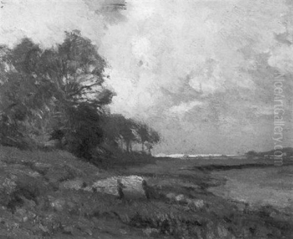 A Summer's Day/landscape With Distant Mountains - view 1