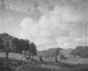 Hills And Valleys, Late Afternoon by William Jurian Kaula