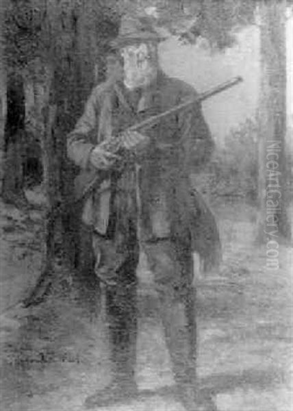 Portrait Of A Hunter In A Black Forest - view 1
