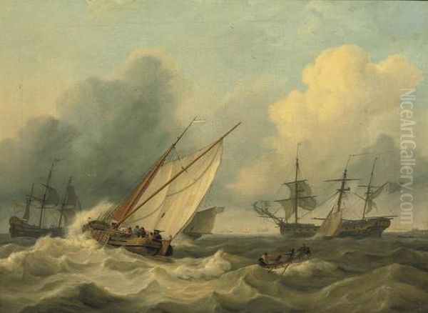Shipping Off The Coast Of Franeker - view 1